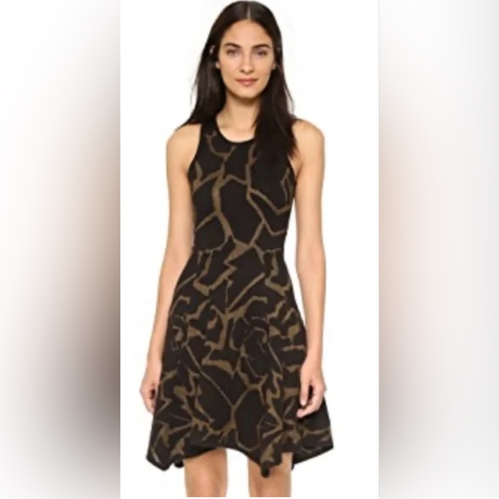 Ronny Kobo Black Casual A Line Knit Dress Black Small Mohair Fit & Flare